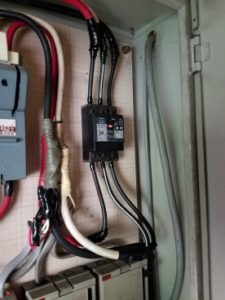 名古屋市中川区の工場にてアンペア変更に伴う主幹ブレーカー取替電気工事