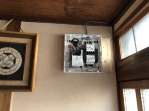 名古屋市南区の戸建住宅にてアンペア増設電気工事